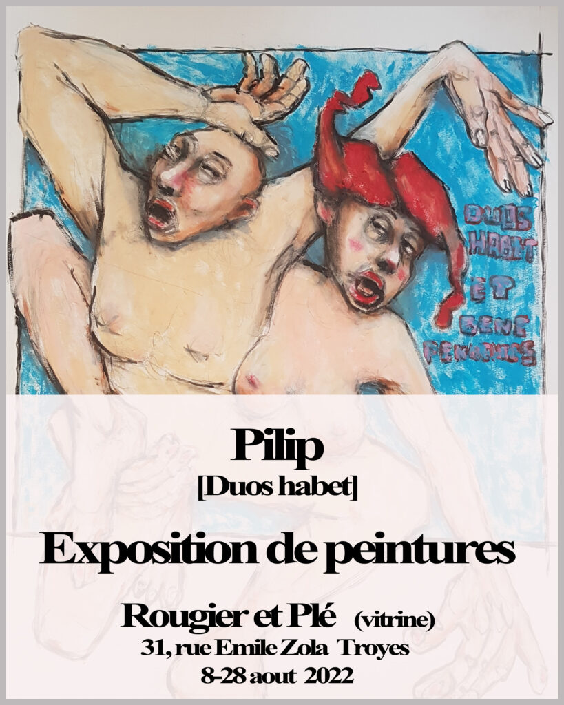 Affiche exposition de peinture chez Rougier et Plé
